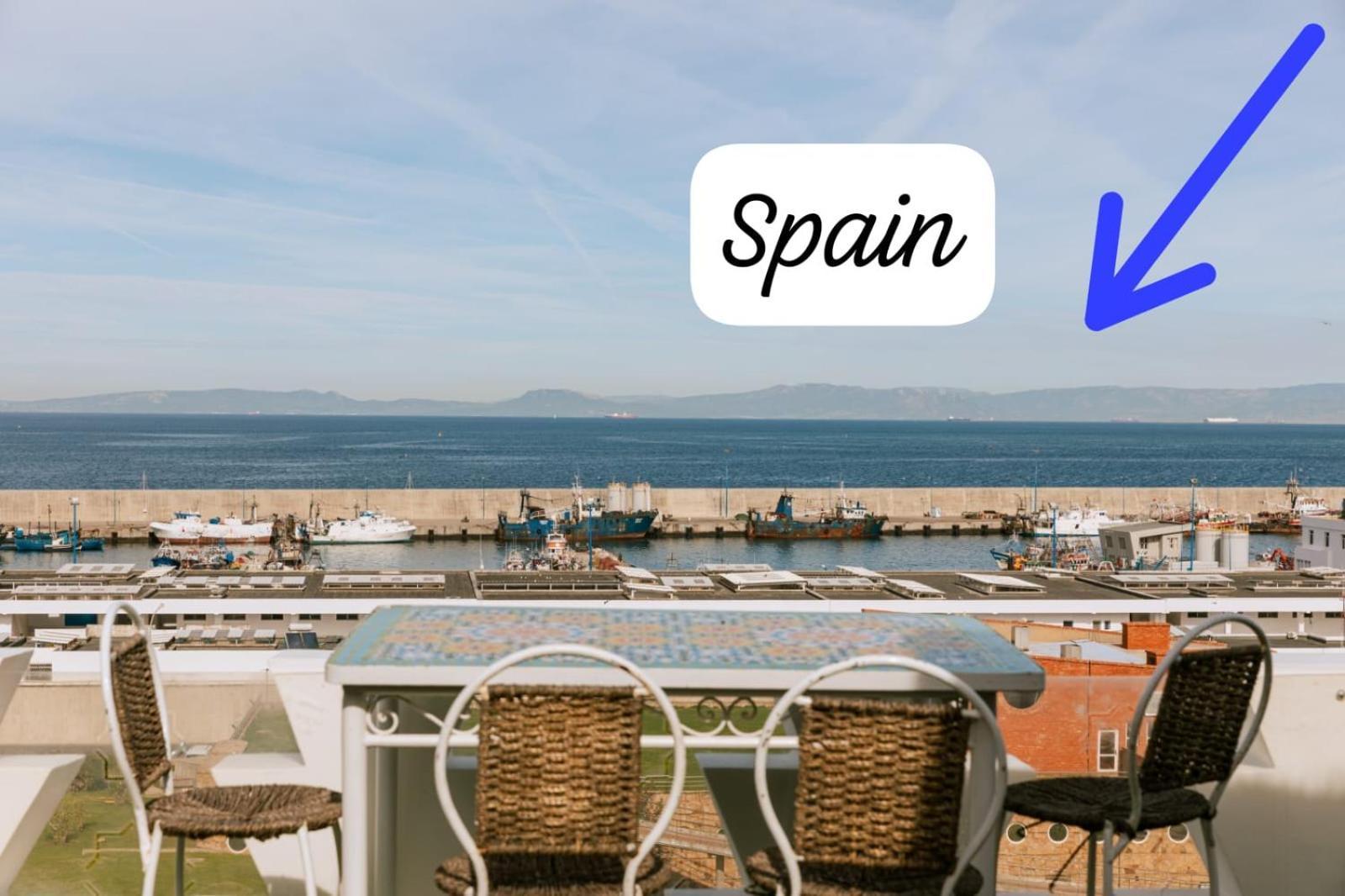 Riad Villa With Mediterranean Sea Views Of Spain And Gibraltar Tanger Exteriör bild